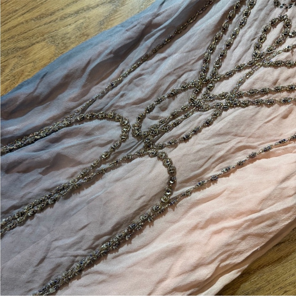 Vintage Y2K 100% Silk Beaded Dress Vintage Beaded Dress Prom Dress Sue Wong Prom - Picture 10 of 17